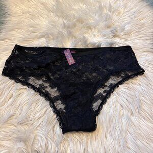 NWT black Adore Me lace panties size 1X